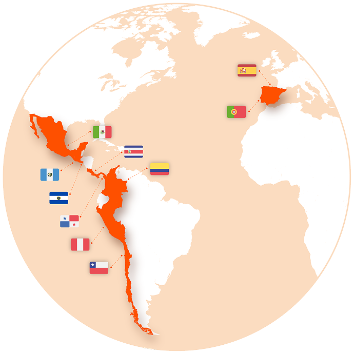 Mapa de presencia de Insurama